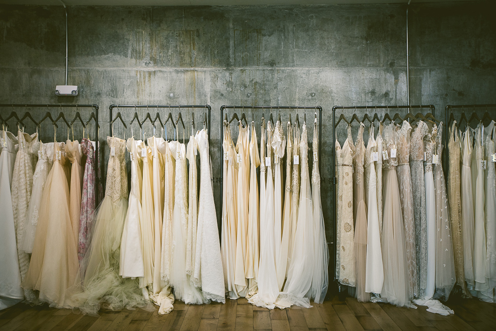 Image of dresses on a rack